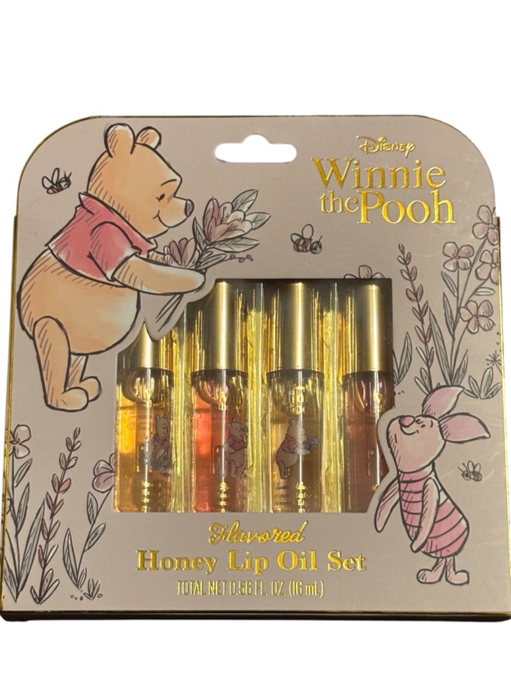 NWT•Disney Winnie the Pooh 4pc Honey Lip Oil Set